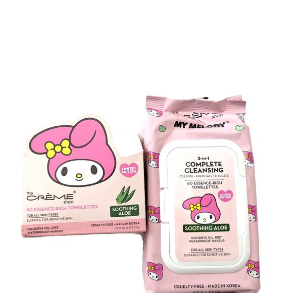 Sanrio Other - Crème Shop My Melody 3-in-1 Essence Rich 60 Towelettes NIB